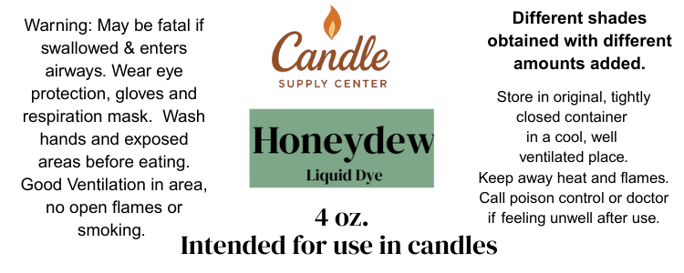 Honeydew Liquid Candle Color Dye