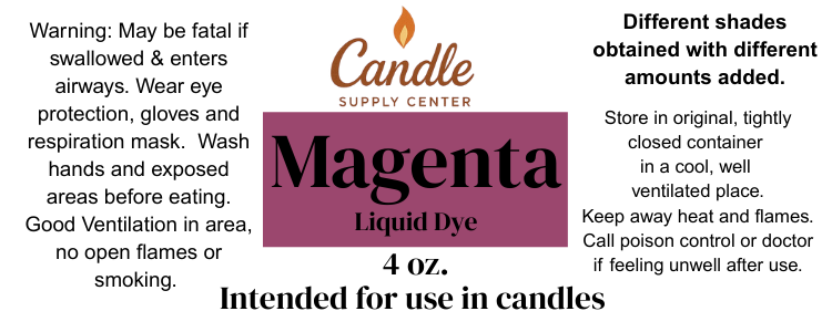 Magenta Liquid Candle Color Dye