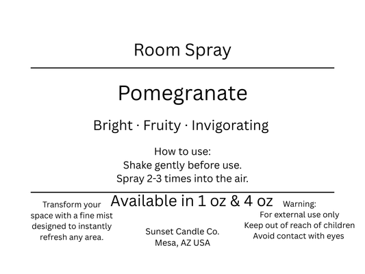 Pomegranate Room Spray
