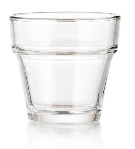 Crisa 1.7 ounce flower pot candle glass