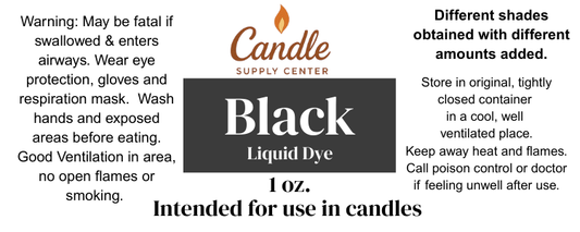 Black Liquid Candle Color Dye