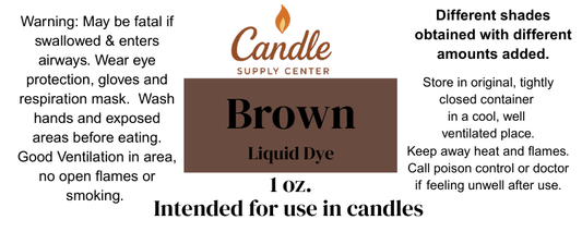 Brown Liquid Candle Color Dye
