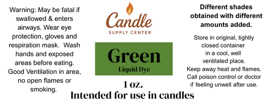 Green Liquid Candle Color Dye