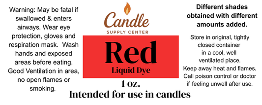 Red Liquid Candle Color