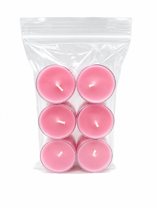 Rose Macaron Tealights Set of 6