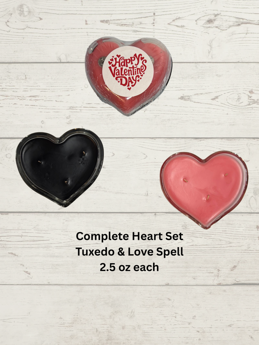 Tuxedo & Love Spell Heart set