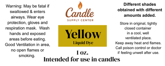 Yellow Liquid Candle Color Dye